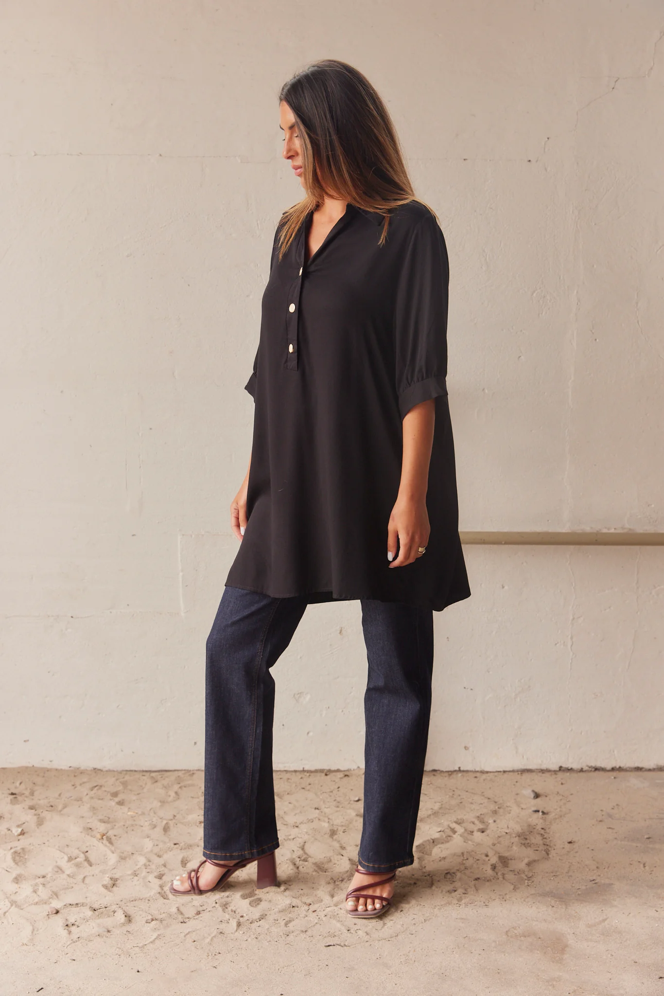 Plain Penelope Tunic | Bluse fra Atelier C - Image 3