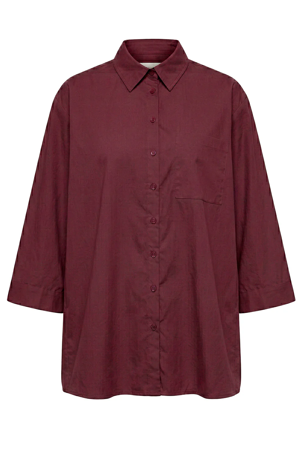 Polly Cotton Shirt | Plum | Skjorte fra Atelier C - Image 2