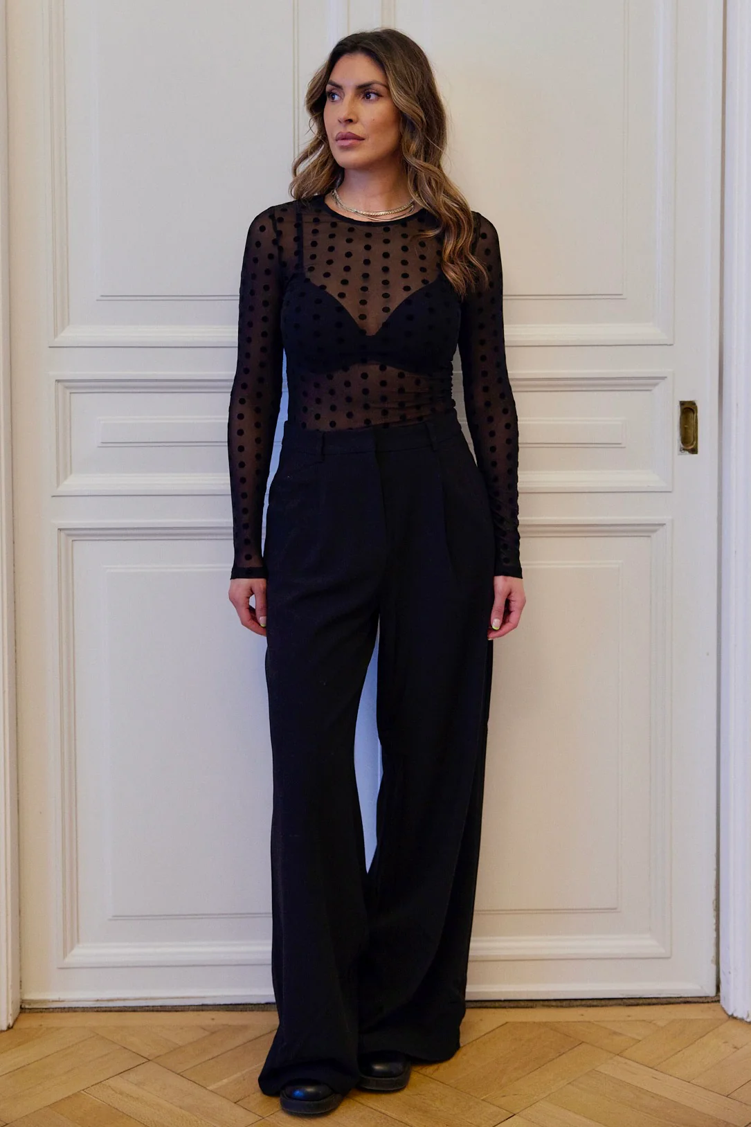 Mesh Blouse Dots  | Mesh bluse fra Avery - Image 8