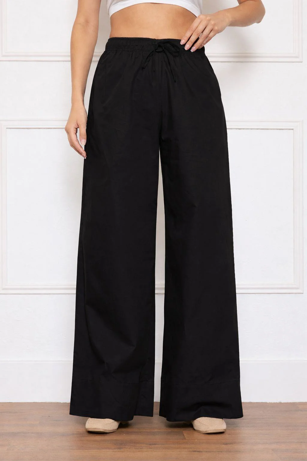 Polly Cotton Pants | Black - Image 4