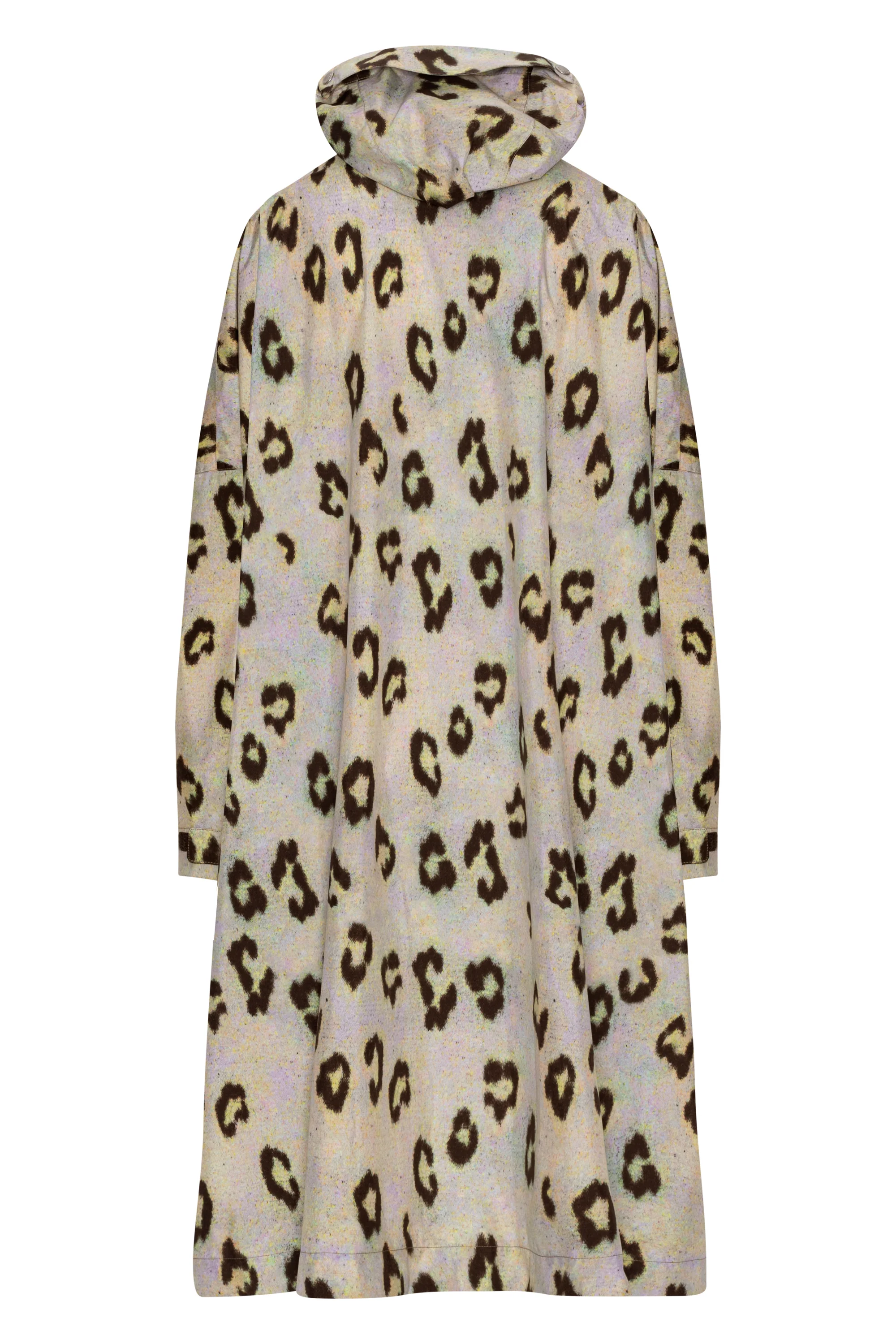 Poncho w. Sleeves Rain221Spp | Leopard | Poncho fra Ilse Jacobsen - Image 4