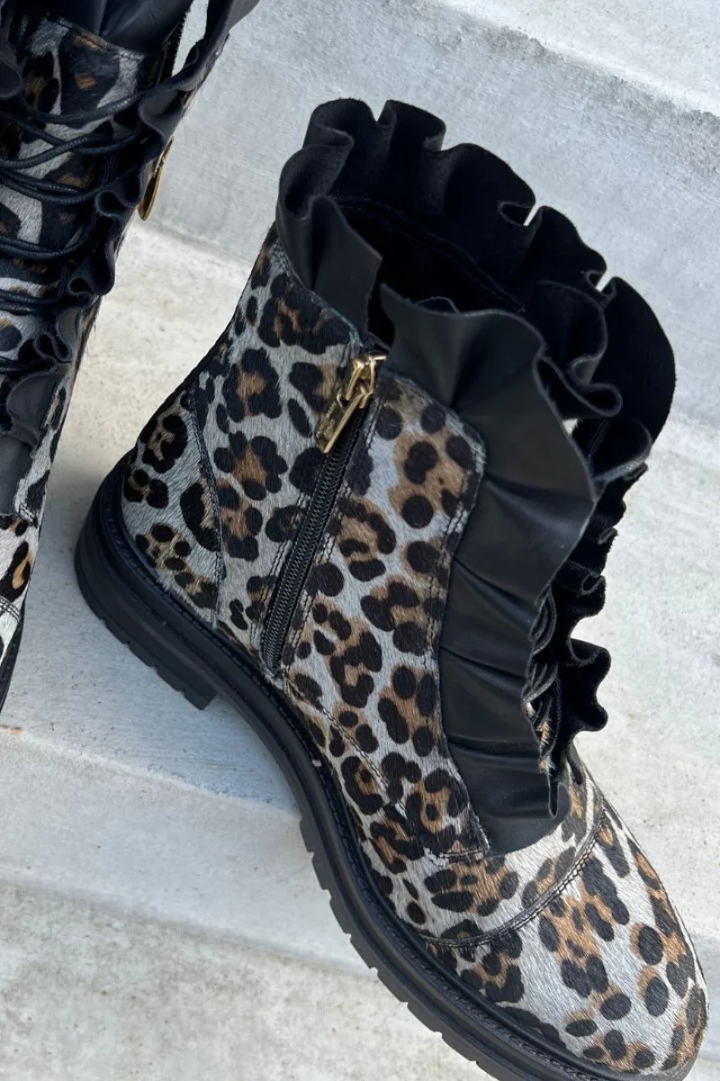 PRETTY 22 | Grey Leopard | Støvler fra Copenhagen Shoes - Image 4