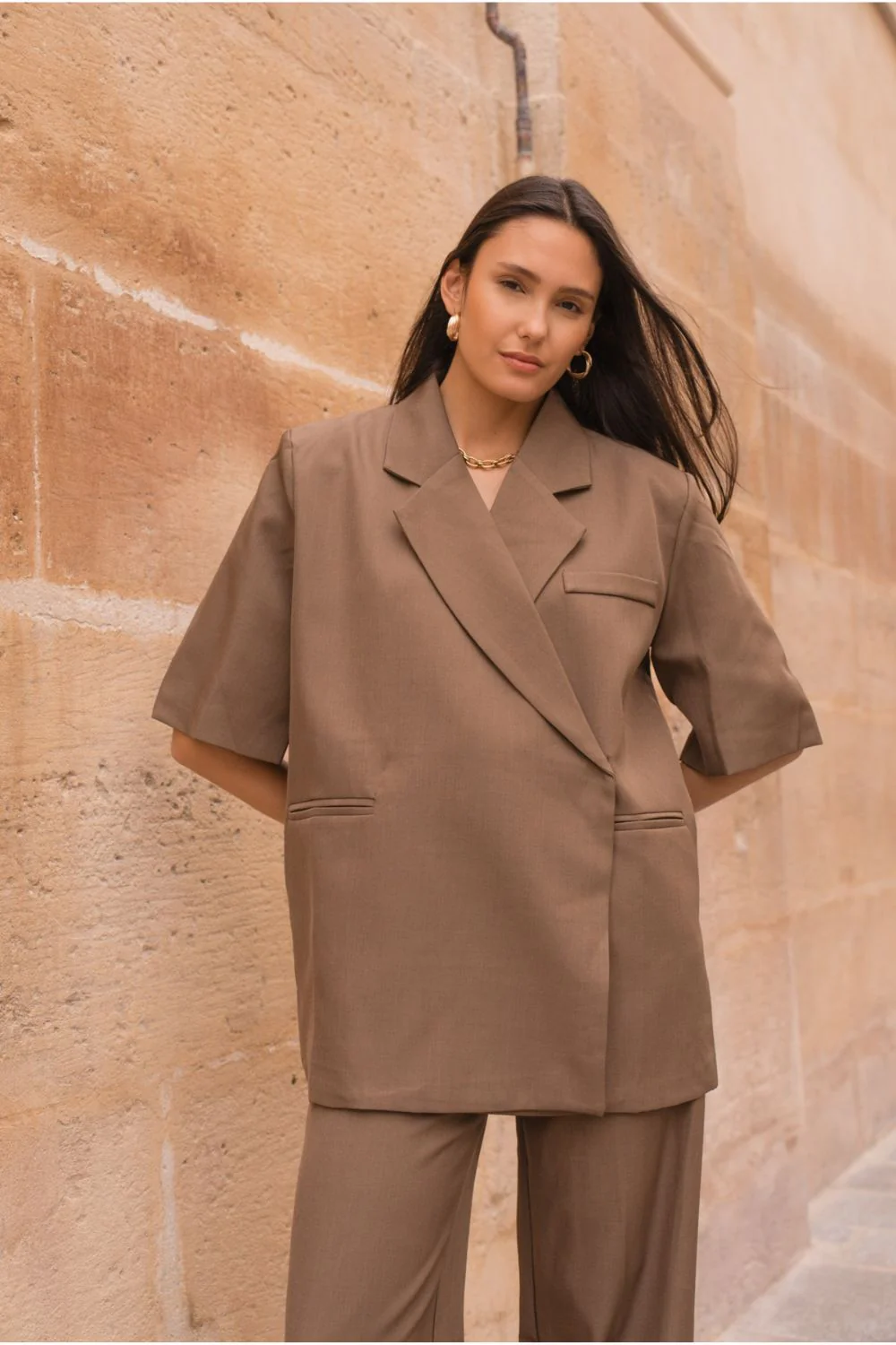 Pretty SS Blazer | Brown - Image 5