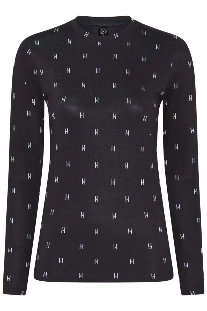 Printed blouse | Sort | Bluse fra Hype the Detail