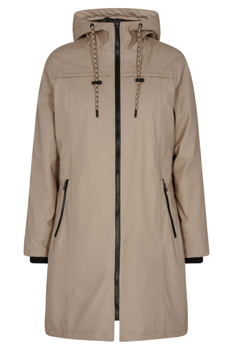 Rain Jacket | Desert Taupe | Regnfrakke fra Freequent - Image 2