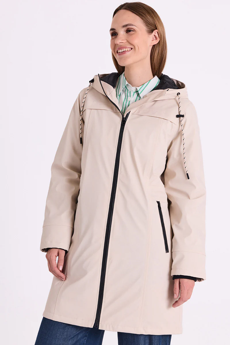 Rain Jacket | Desert Taupe | Regnfrakke fra Freequent - Image 5