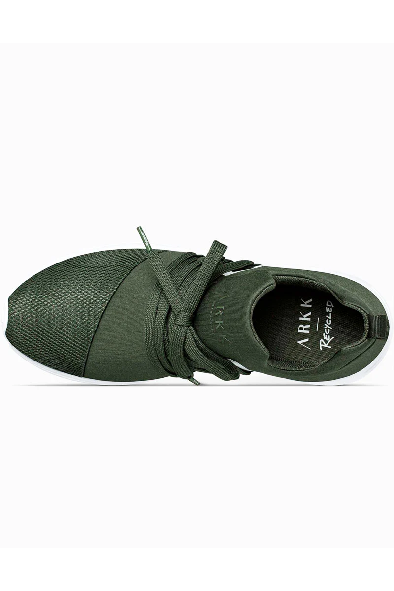 Raven Mesh PET S-E15 | Dark Army White | Sneakers fra Arkk - Image 6