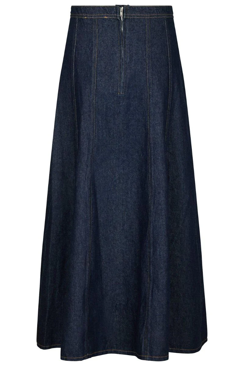 Raya Denim Skirt | Dark Blue | Nederdel fra Neo Noir - Image 4