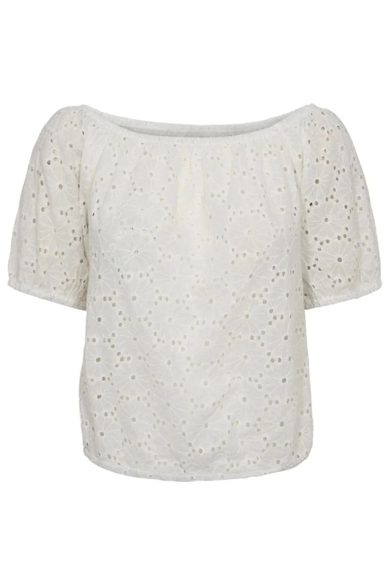 Rebekka Ss Blouse | White | Bluse fra Liberté - Image 3