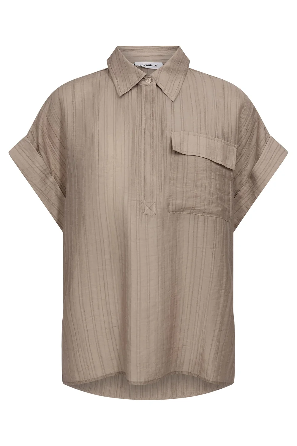 Reggiecc Top | Taupe | Skjorte fra Co'Couture - Image 2