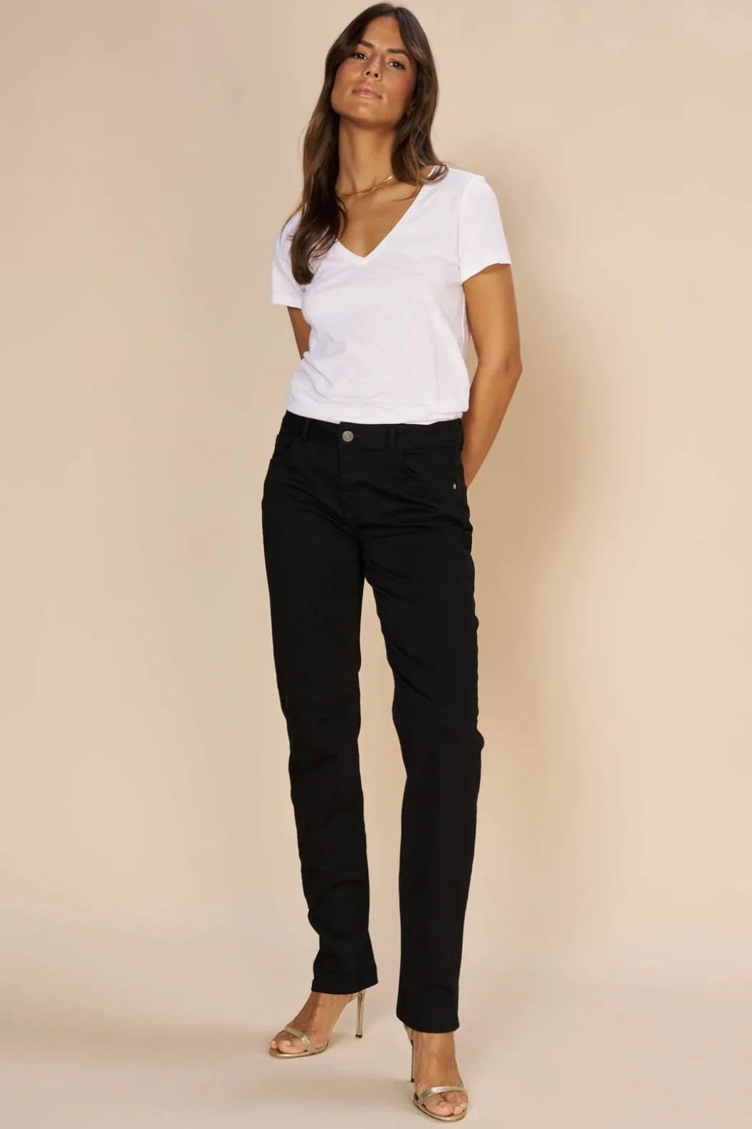 Regina Cover Jeans | Black | Jeans fra Mos Mosh - Image 7