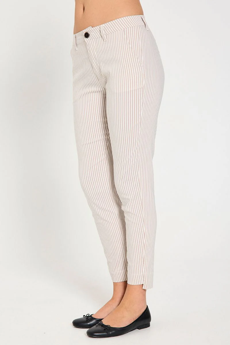 Rex Pant 205746 | Simply Taupe W. Star Off-White | Bukser fra Freequent - Image 2