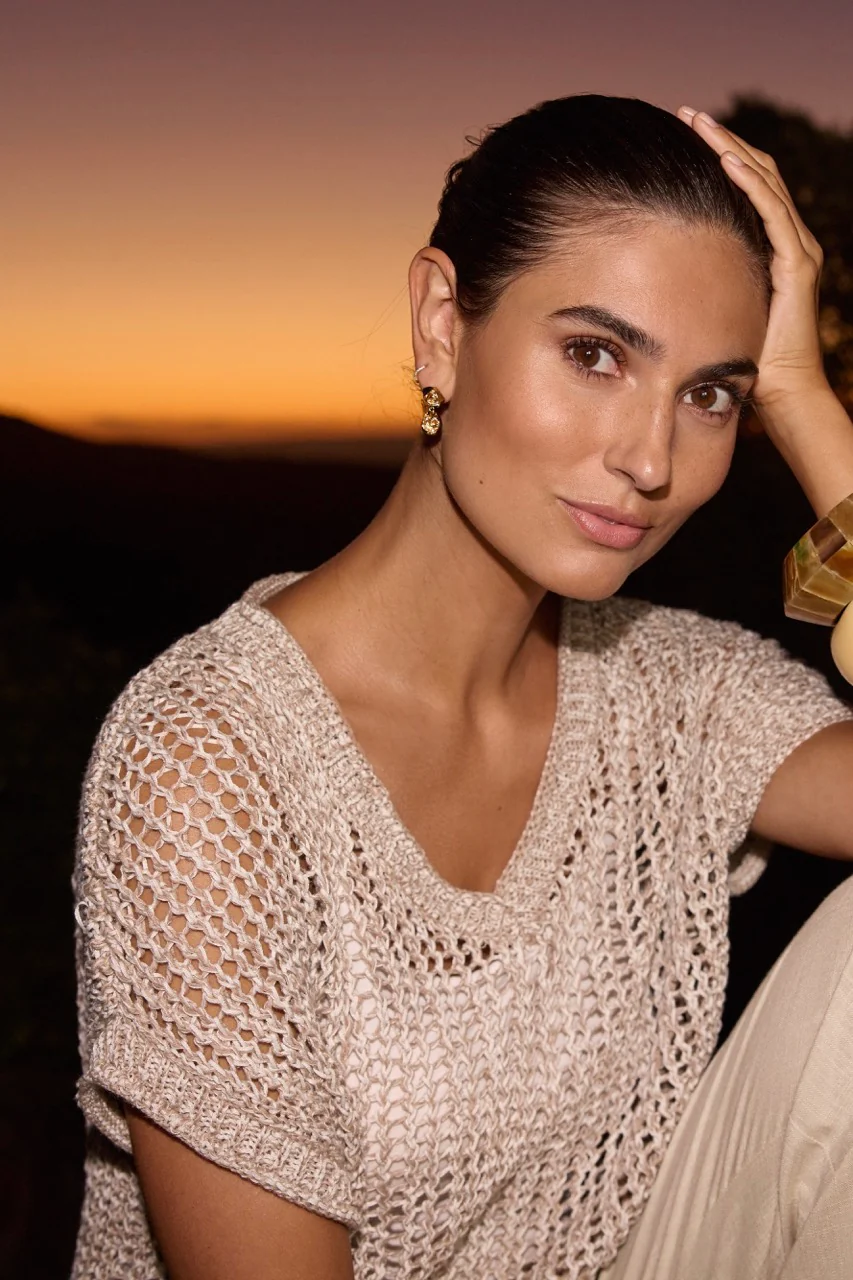 Rille Tee | Creme Melange | T-shirt fra Statebird - Image 8
