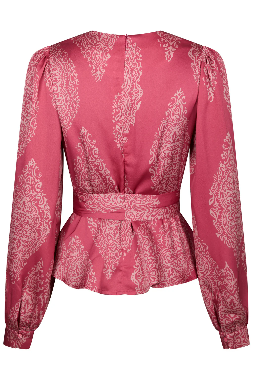 Rista Paisley Drop Blouse | Cherry Pink - Image 2