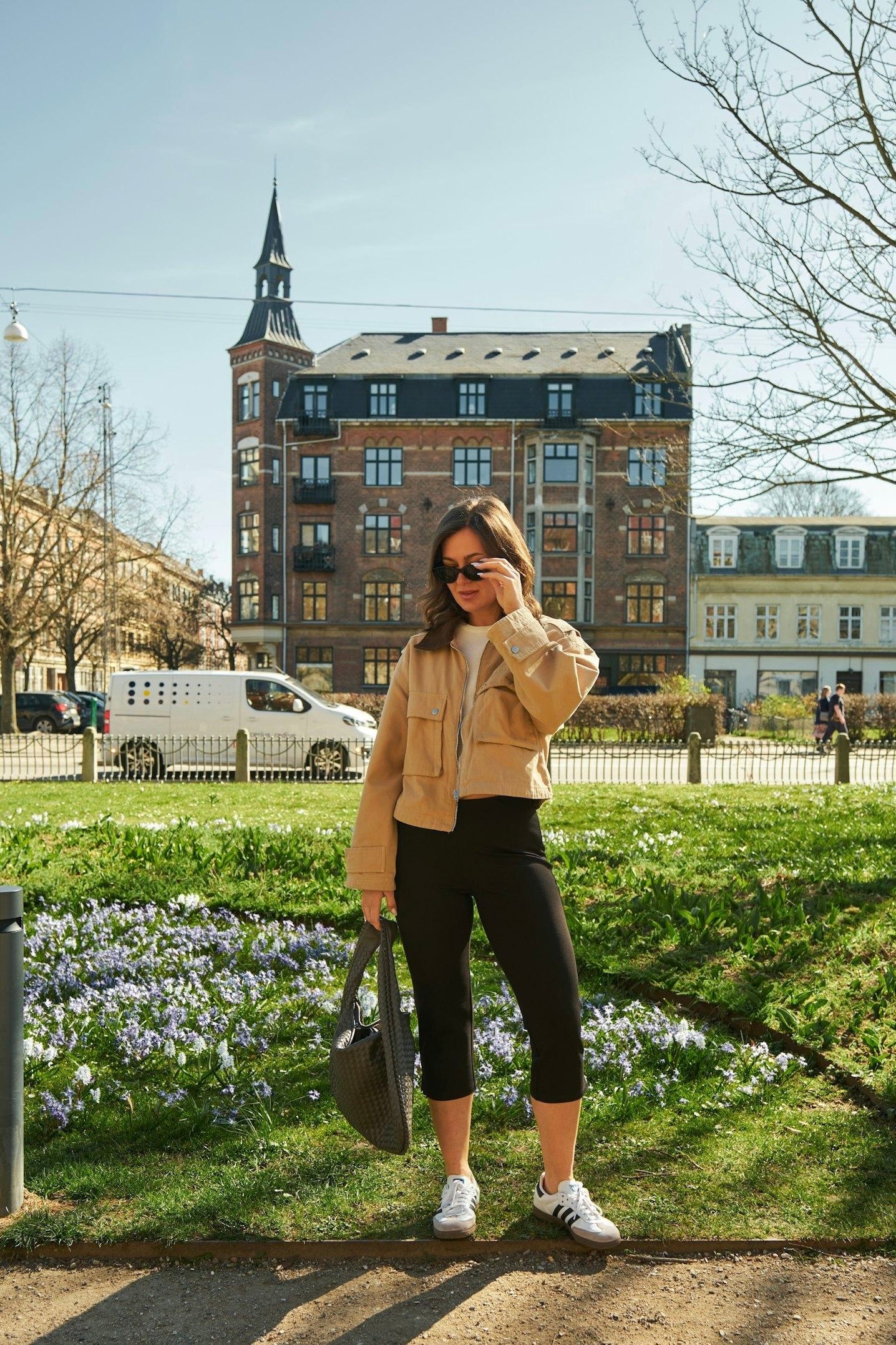 Rivera Canvas Boxy Jacket | Sand | Jakke fra Neo Noir - Image 4
