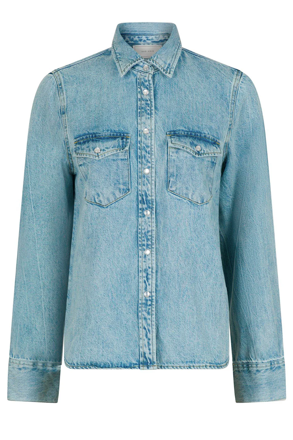 Roger Denim Shirt | Smoke Blue | Skjorte fra Neo Noir - Image 2