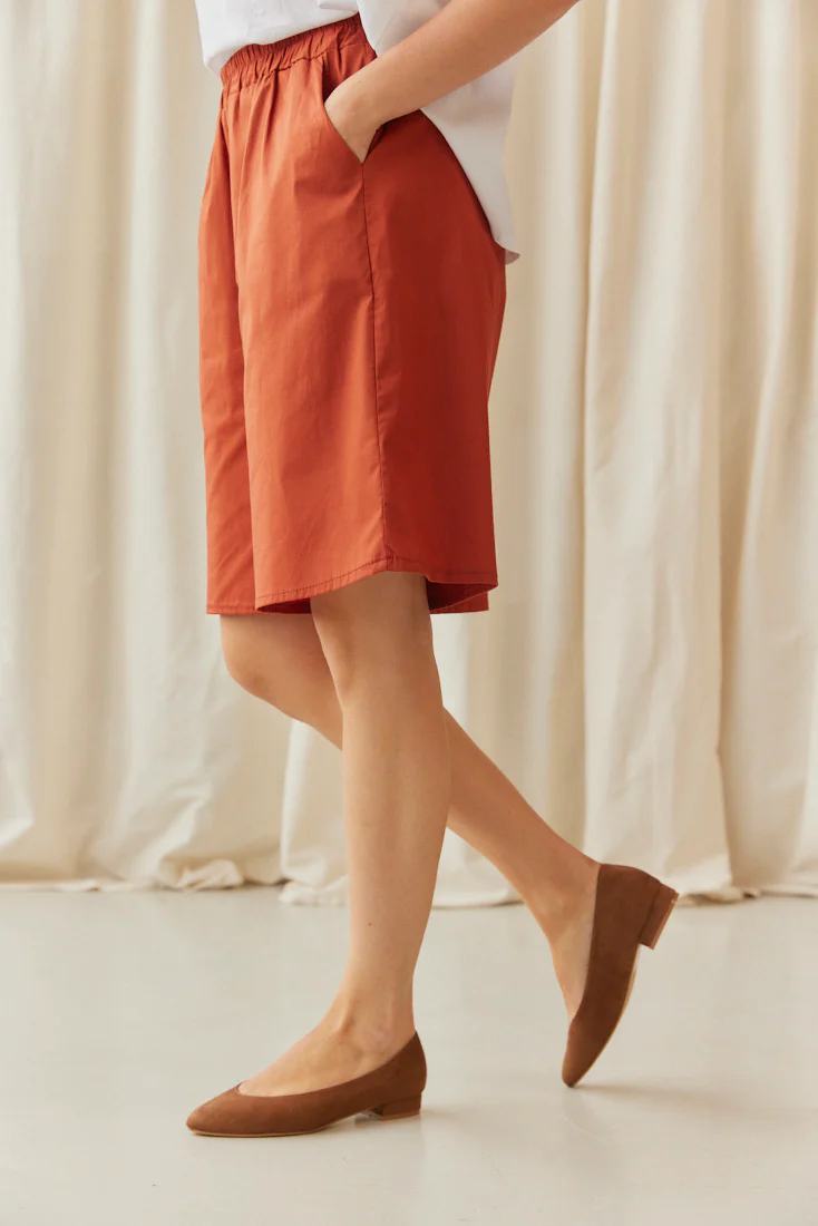 Rosalba Bermuda Shorts | Burnt Orange - Image 2