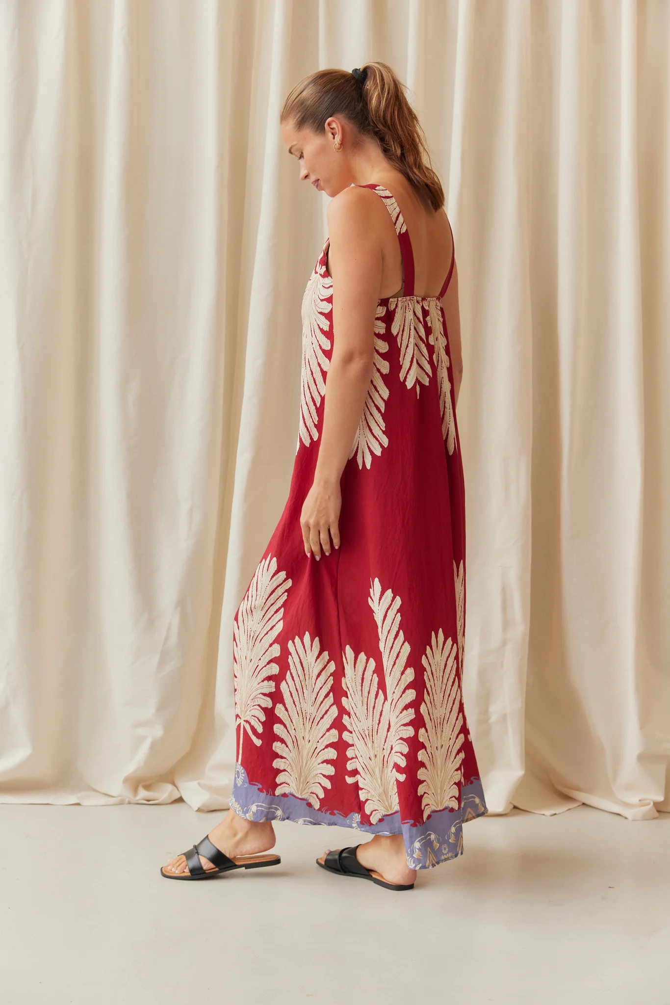 Rosalind Dress | Red | French Laundry - Image 3