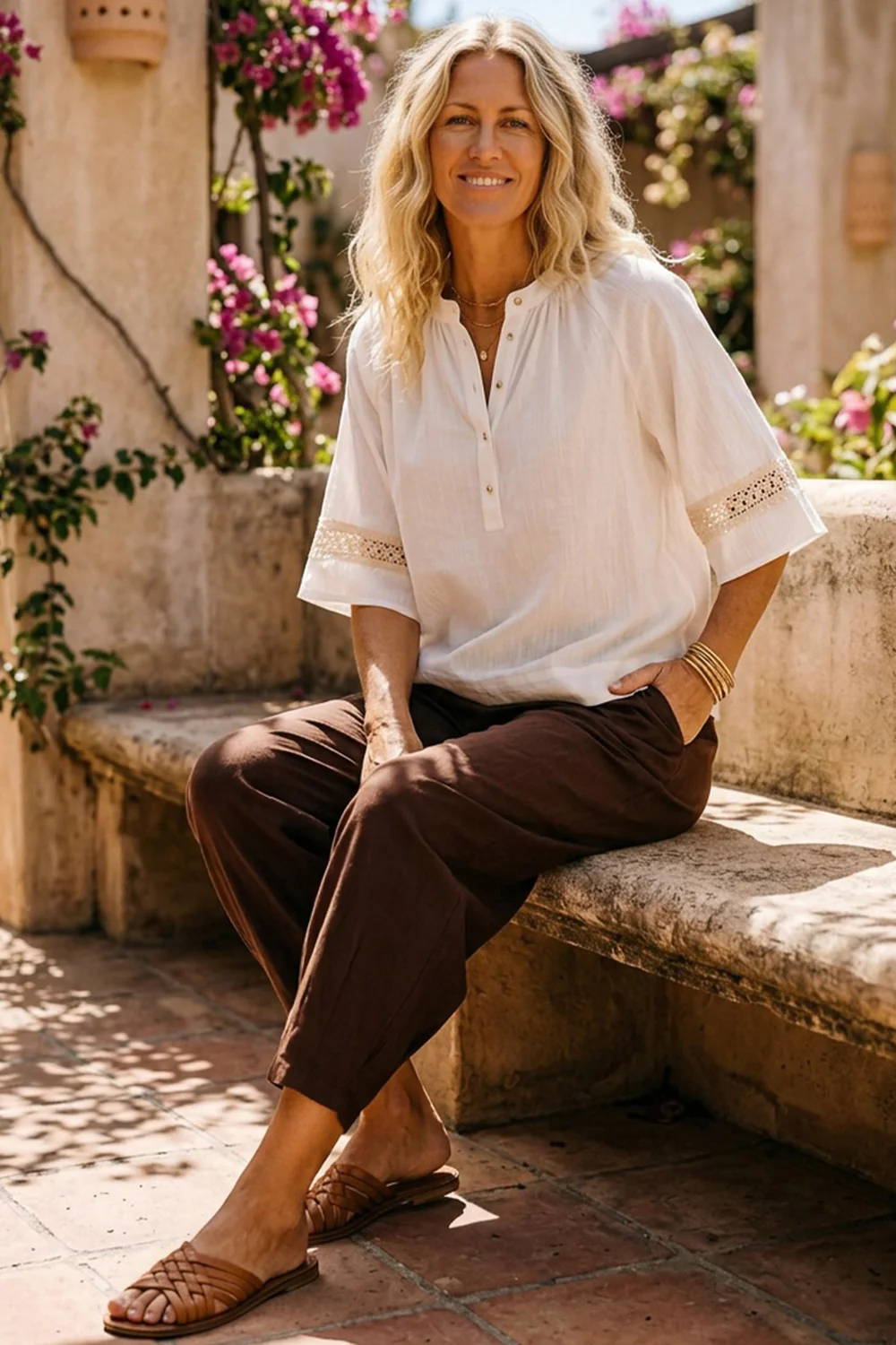 Rosaline Blouse | Off white | Bluse fra Prepair - Image 5