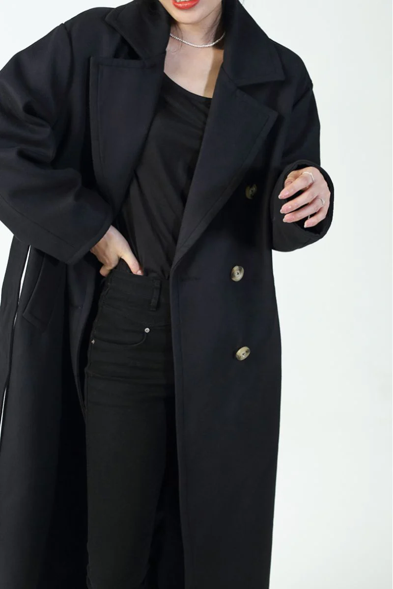 Rosie Coat | Sort | Frakke fra Avery - Image 4