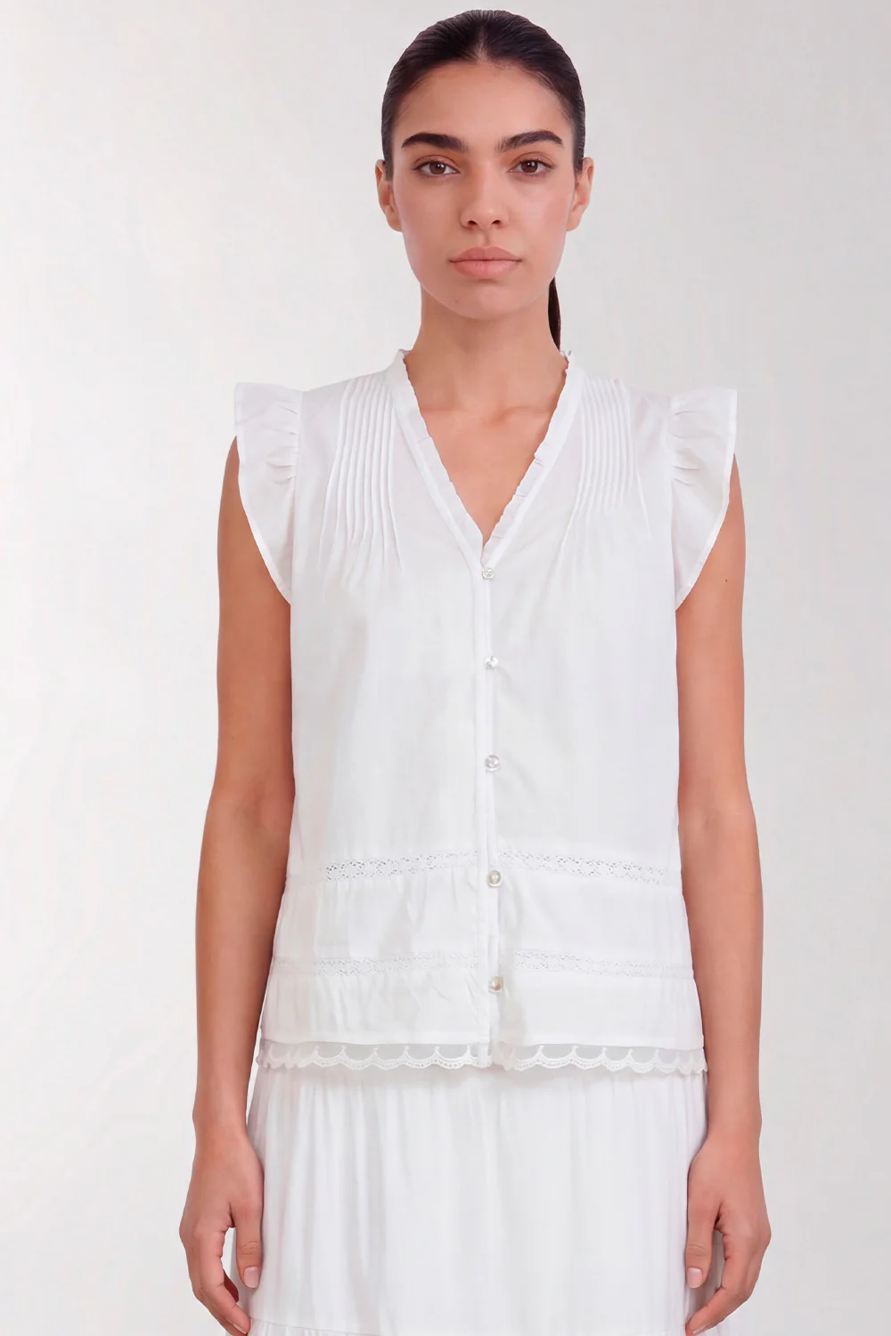 Rosy 2 | White | Bluse fra Levete Room - Image 2