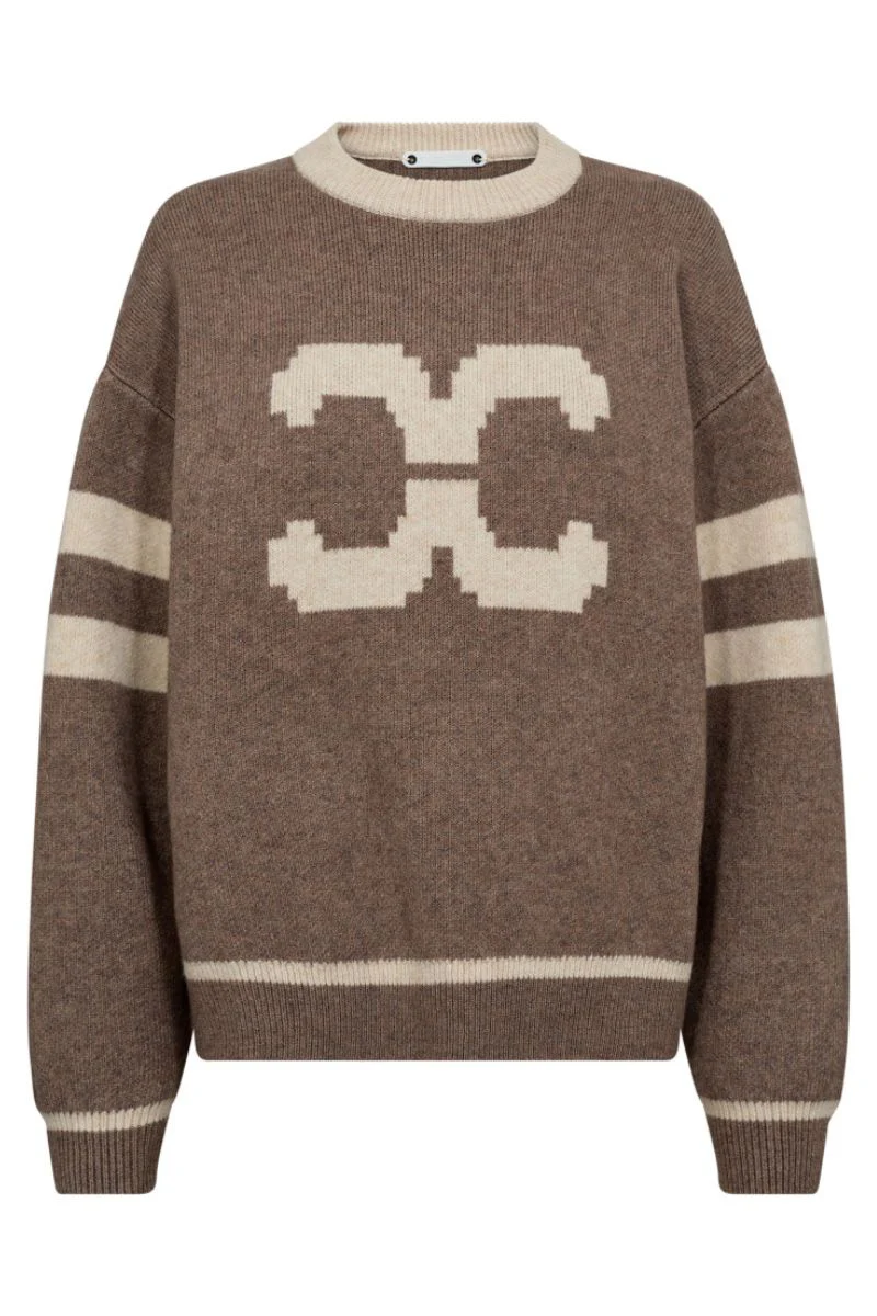 Row Coco Logo Knit 32214 | Walnut | Strik fra Co'couture - Image 2