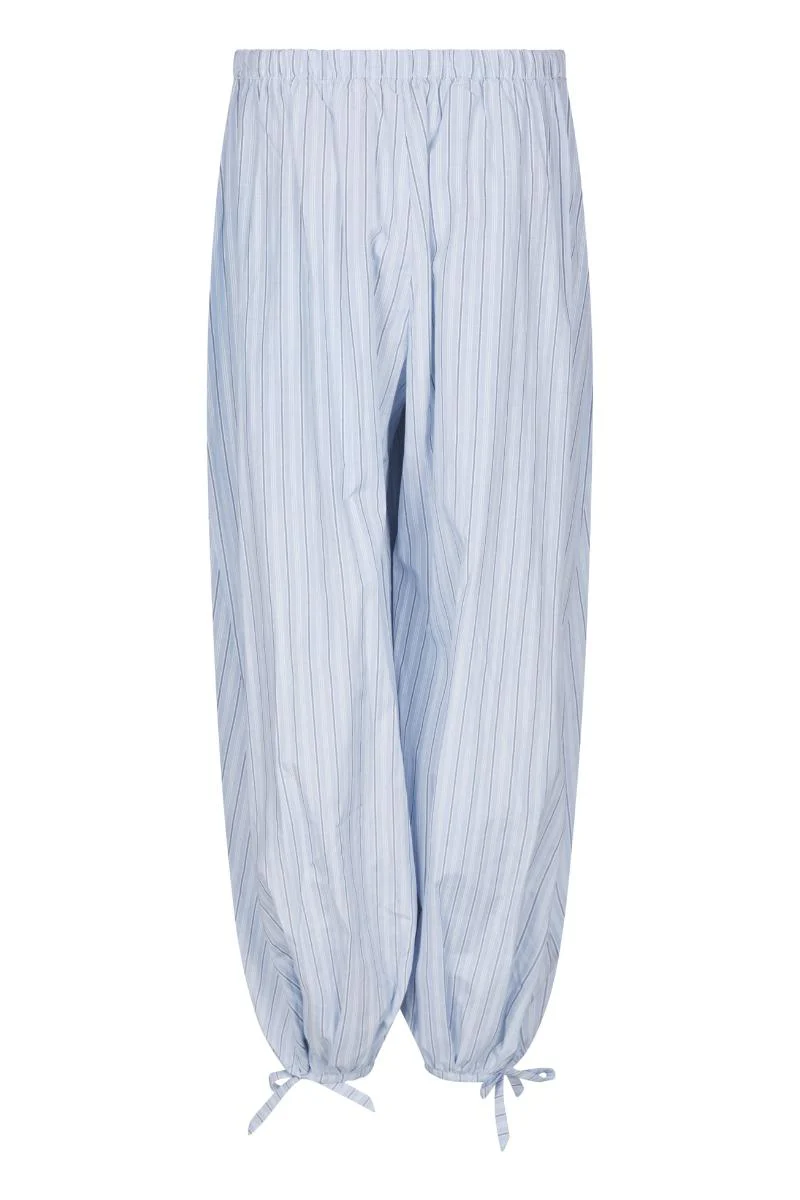 Roxane Balloon Double Stripe Pants | Light Blue | Bukser fra Neo Noir - Image 5
