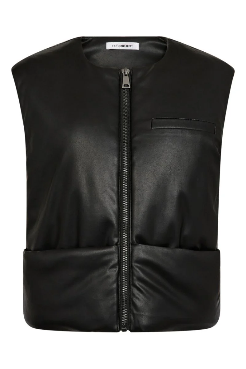 Roxy Puffer Vest 30323 | Black | Jakke fra Co'couture - Image 2