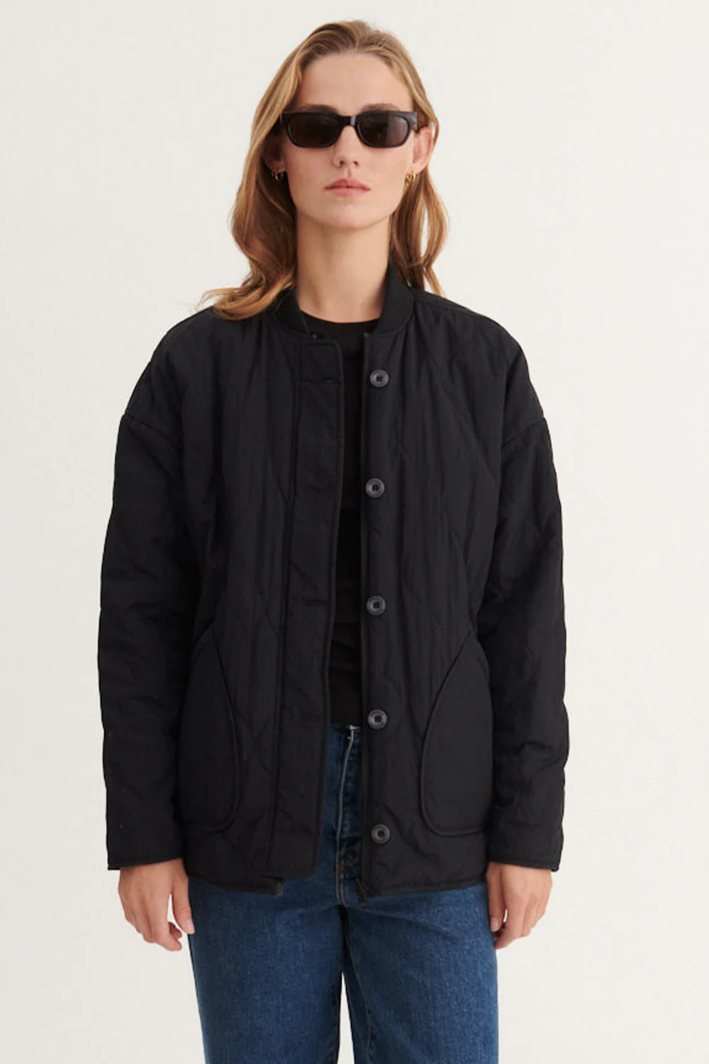 Ruby Loose Jacket | Black | Jakke fra Basic Apparel - Image 3