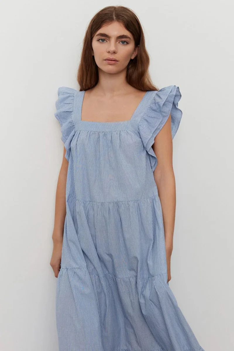 S241255 | Light Blue striped | Kjole fra Sofie Schnoor - Image 4