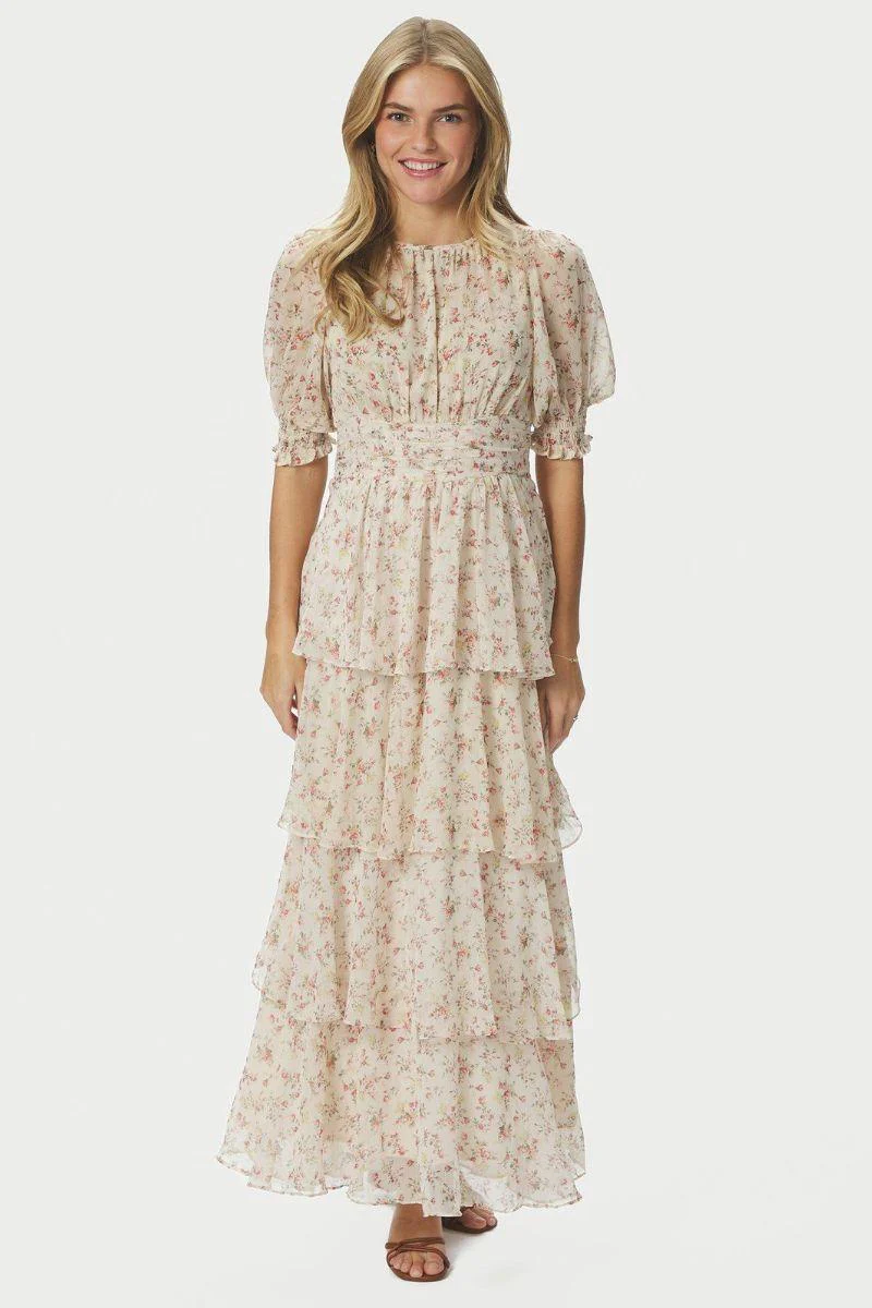 Sable Meadow Printed Dress | Creme | Kjole fra Neo Noir - Image 5