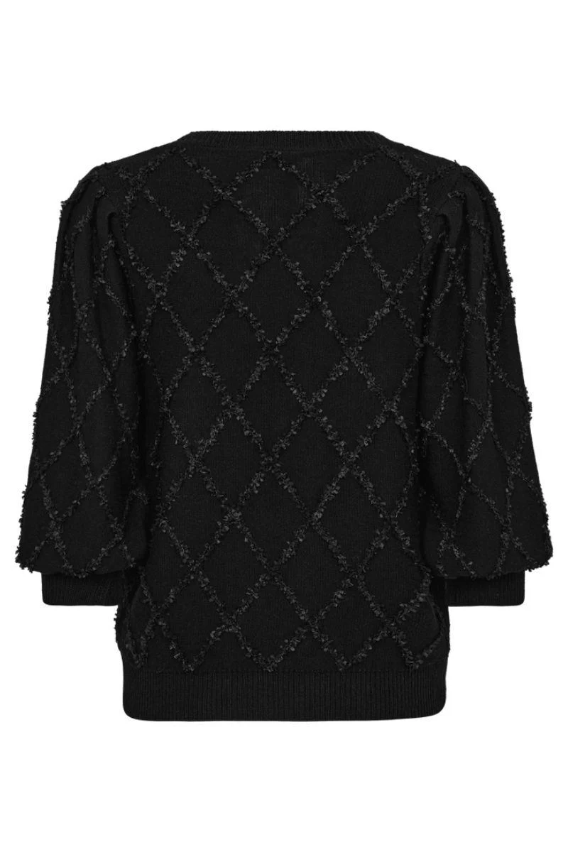 Safri Pullover 207204 | Black | Strik fra Freequent - Image 4