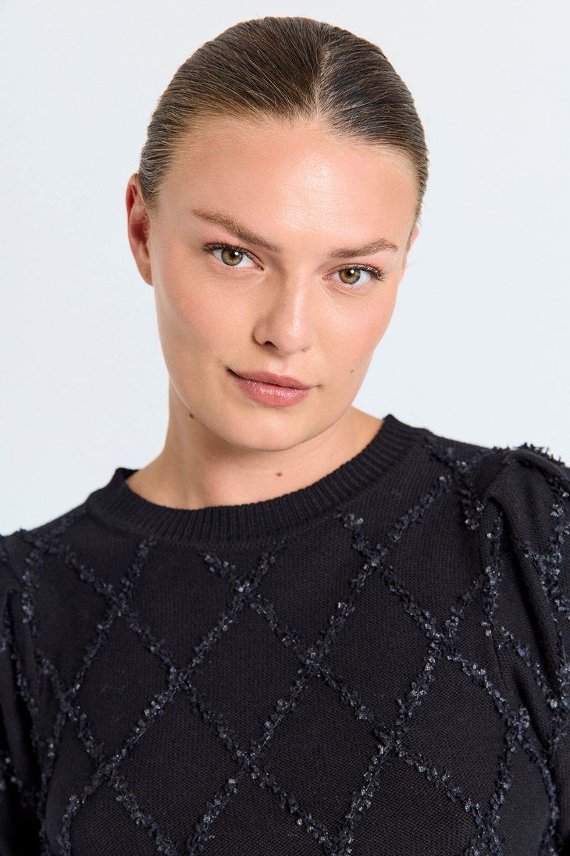 Safri Pullover 207204 | Black | Strik fra Freequent - Image 6