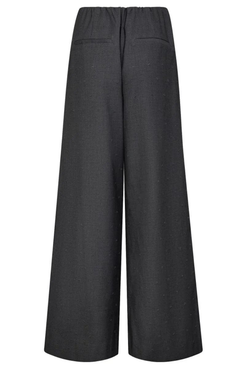 Saga Pleat Pant 31566 | Mid Grey | Bukser fra Co'couture - Image 2