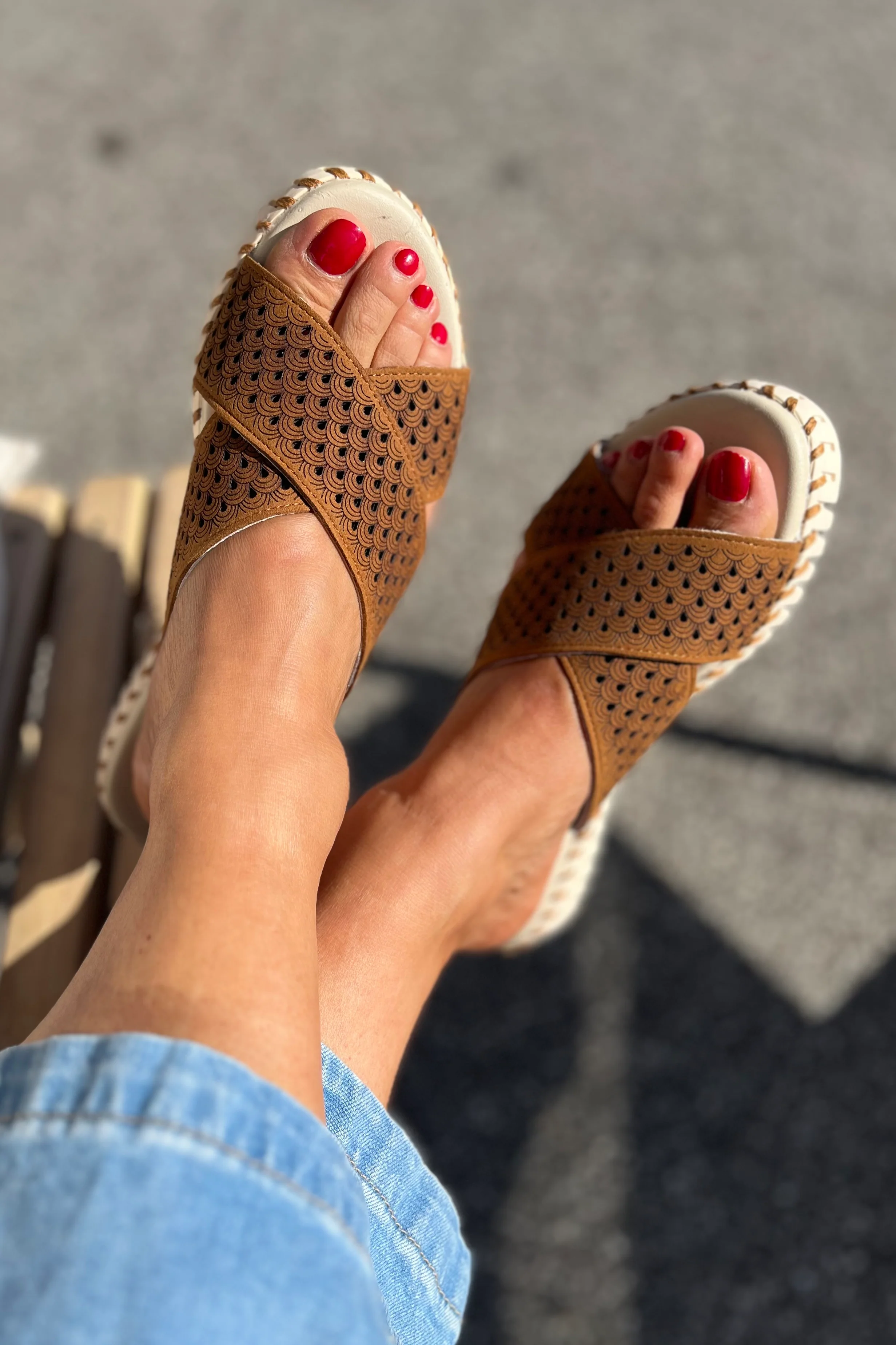 Tulip1575 | Cashew | Sandaler fra Ilse Jacobsen