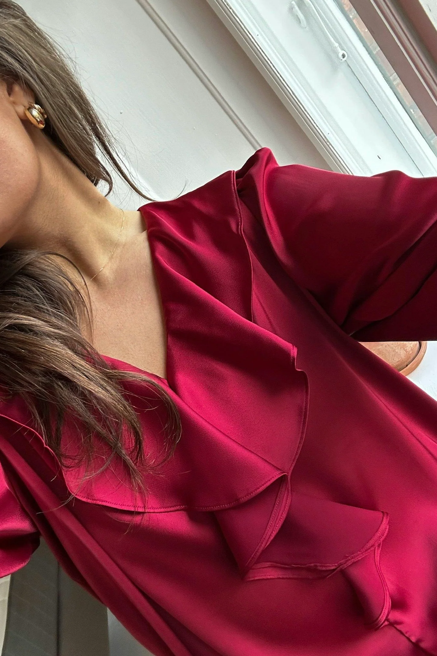 Sandie Sateen Blouse | Bluse fra Neo Noir - Image 4