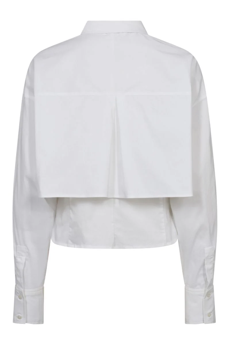 Sandy Double Layer Shirt 35675 | White | Bluse fra Co'couture - Image 4