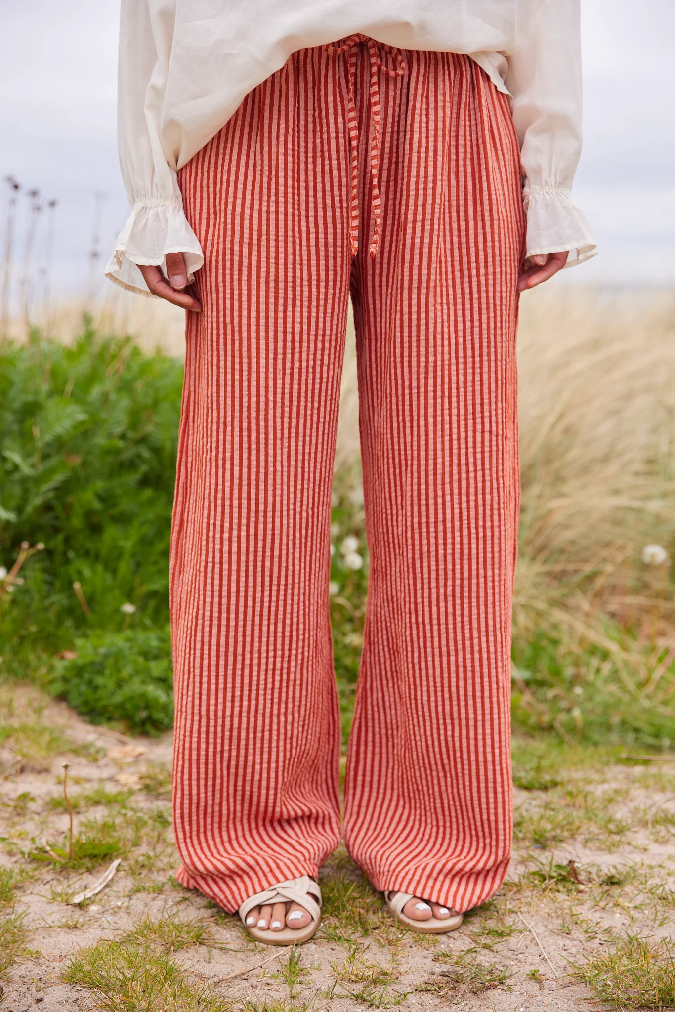 Sandy Stripe Pants | Terracotta | Bukser fra Avery