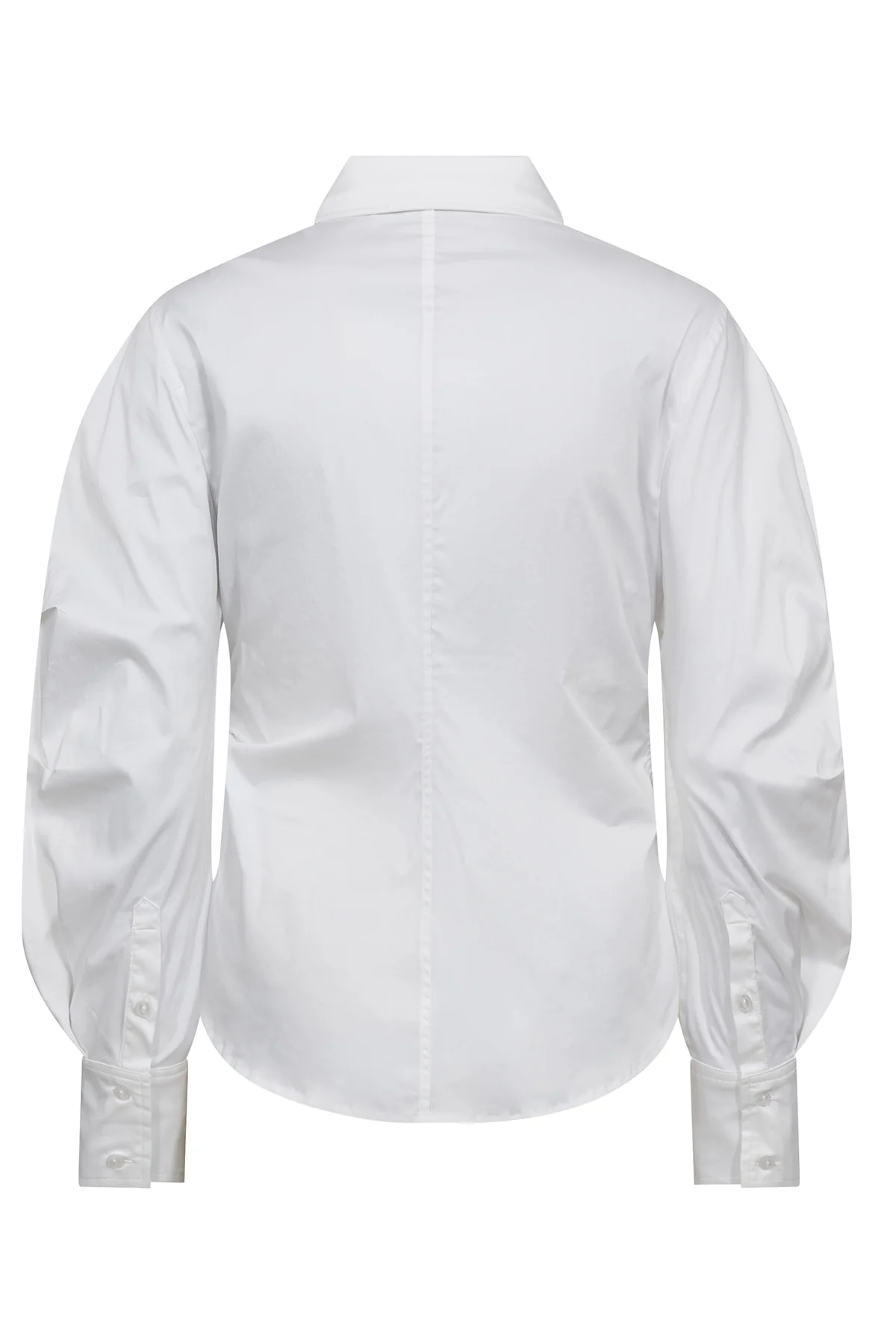Sanna Asym Placket Shirt 35968 | White | Bluse fra Co'couture - Image 6