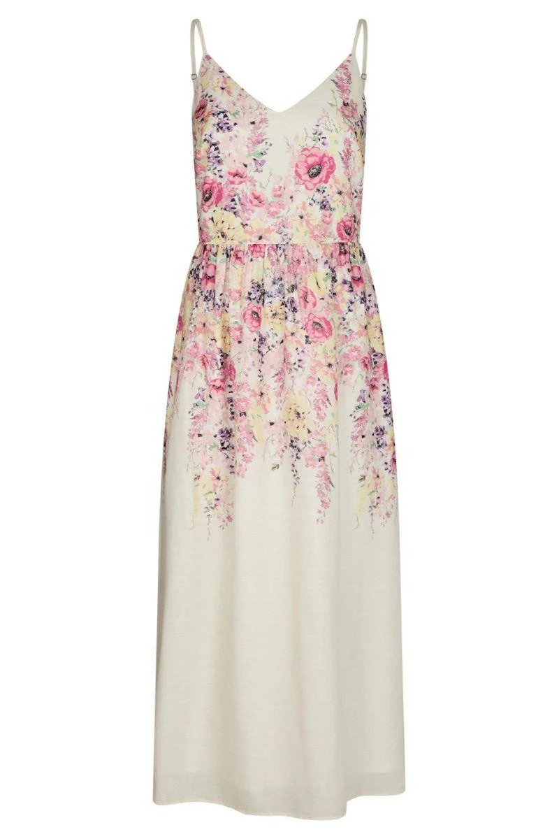 Sanni Flower Print Dress | Ivory | Kjole fra Neo Noir - Image 2