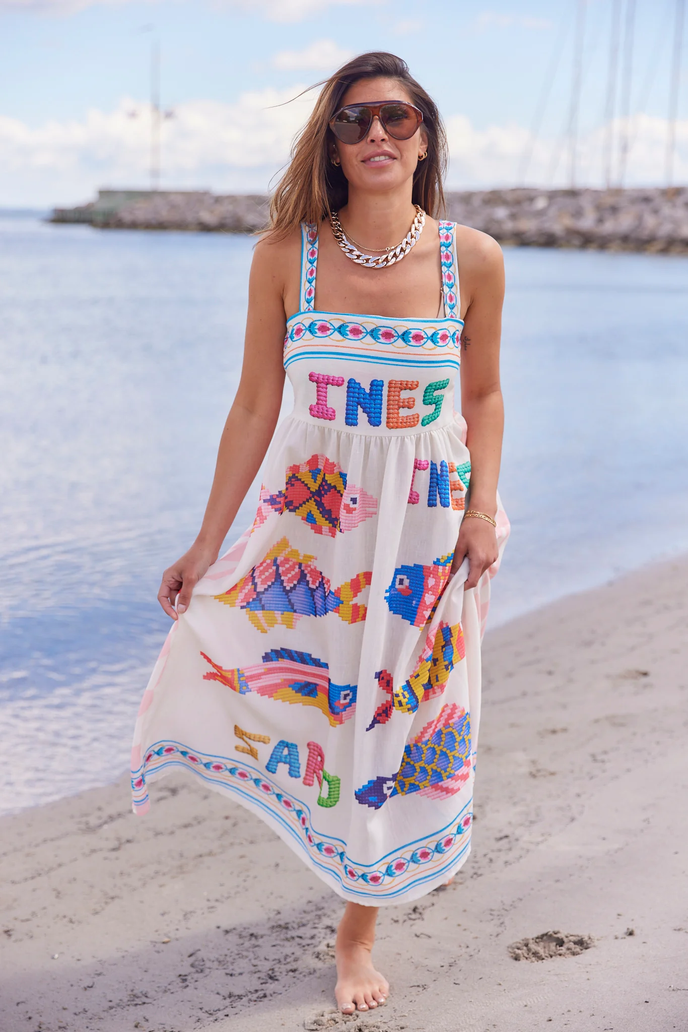 Sardines In Brine Dress | Multicolor - Image 4