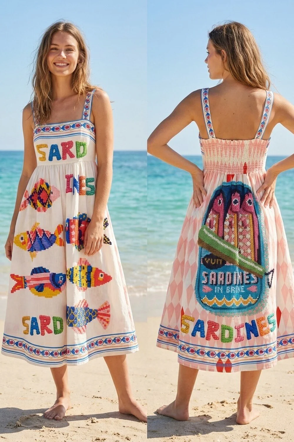 Sardines In Brine Dress | Multicolor - Image 6