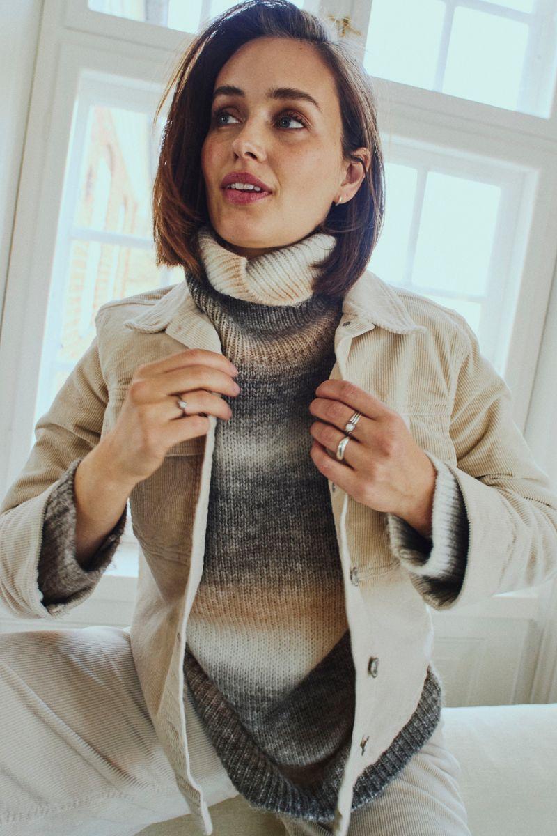 Sasu Pullover 207082 | Morel W. Silver Mink | Strik fra Freequent