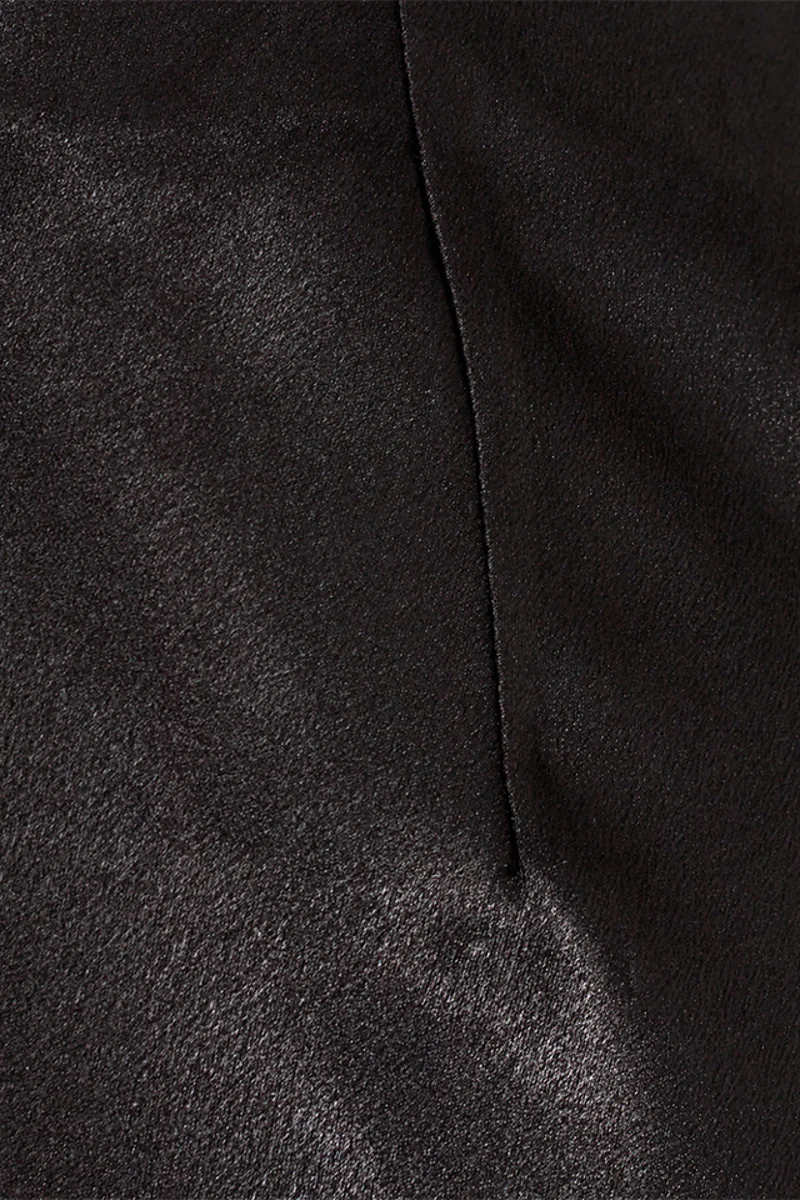 Satin Skirt | Black | Nederdel fra Freequent - Image 5