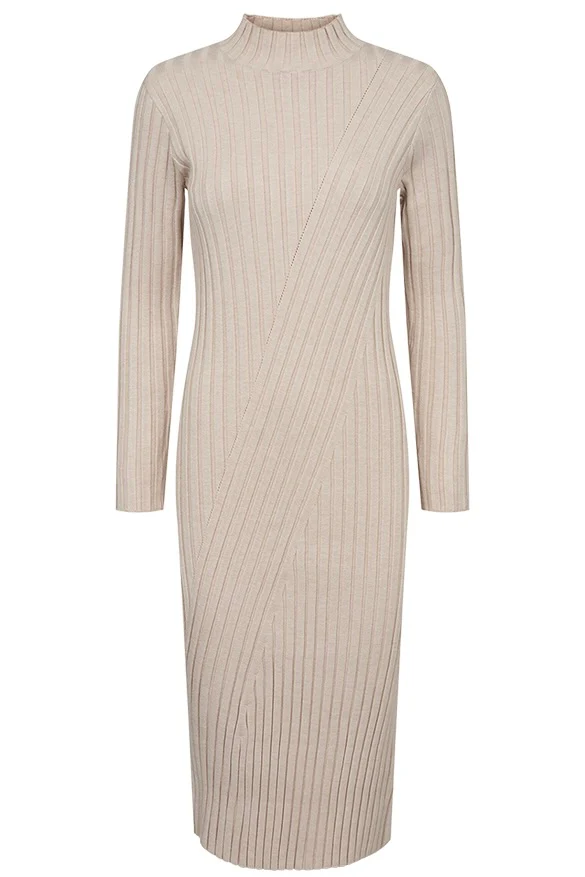 Saturn Dress 205066 | Moonbeam Melange | Kjole fra Freequent