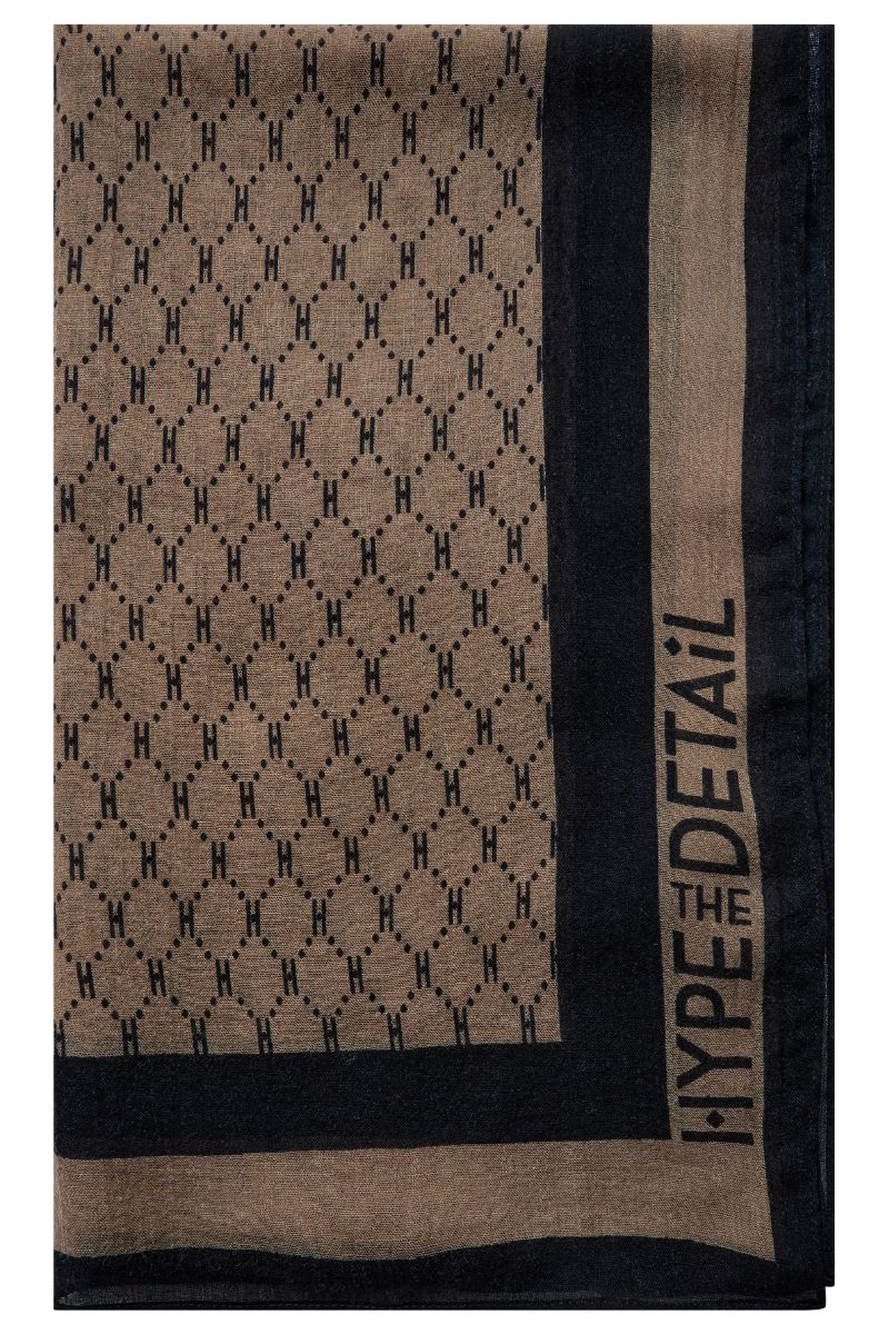 Scarf w/ Logo | Brown | Tørklæde fra Hype The Detail - Image 8