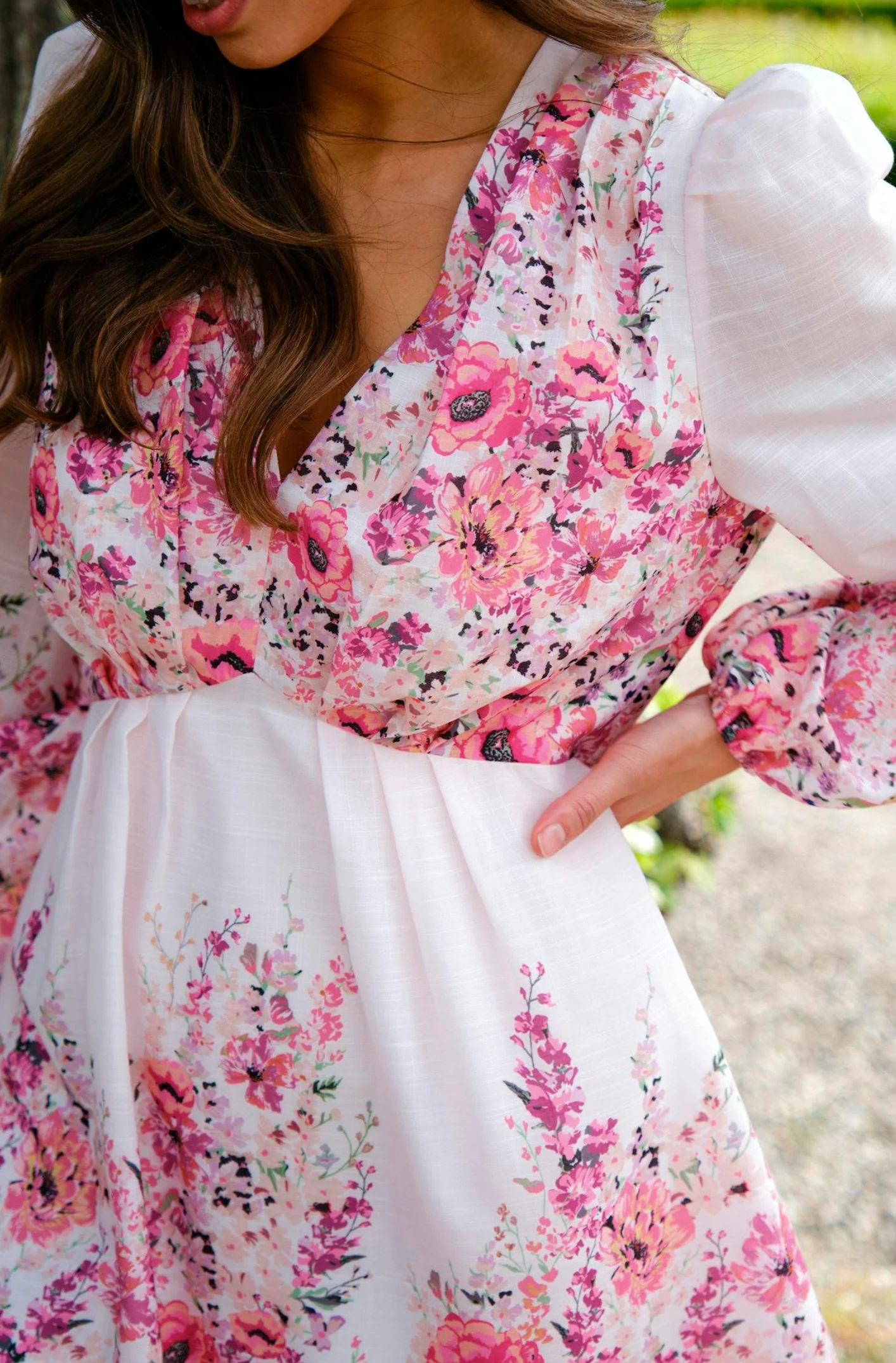 Semila Flower Print Dress | Rose | Kjole fra Neo Noir - Image 2