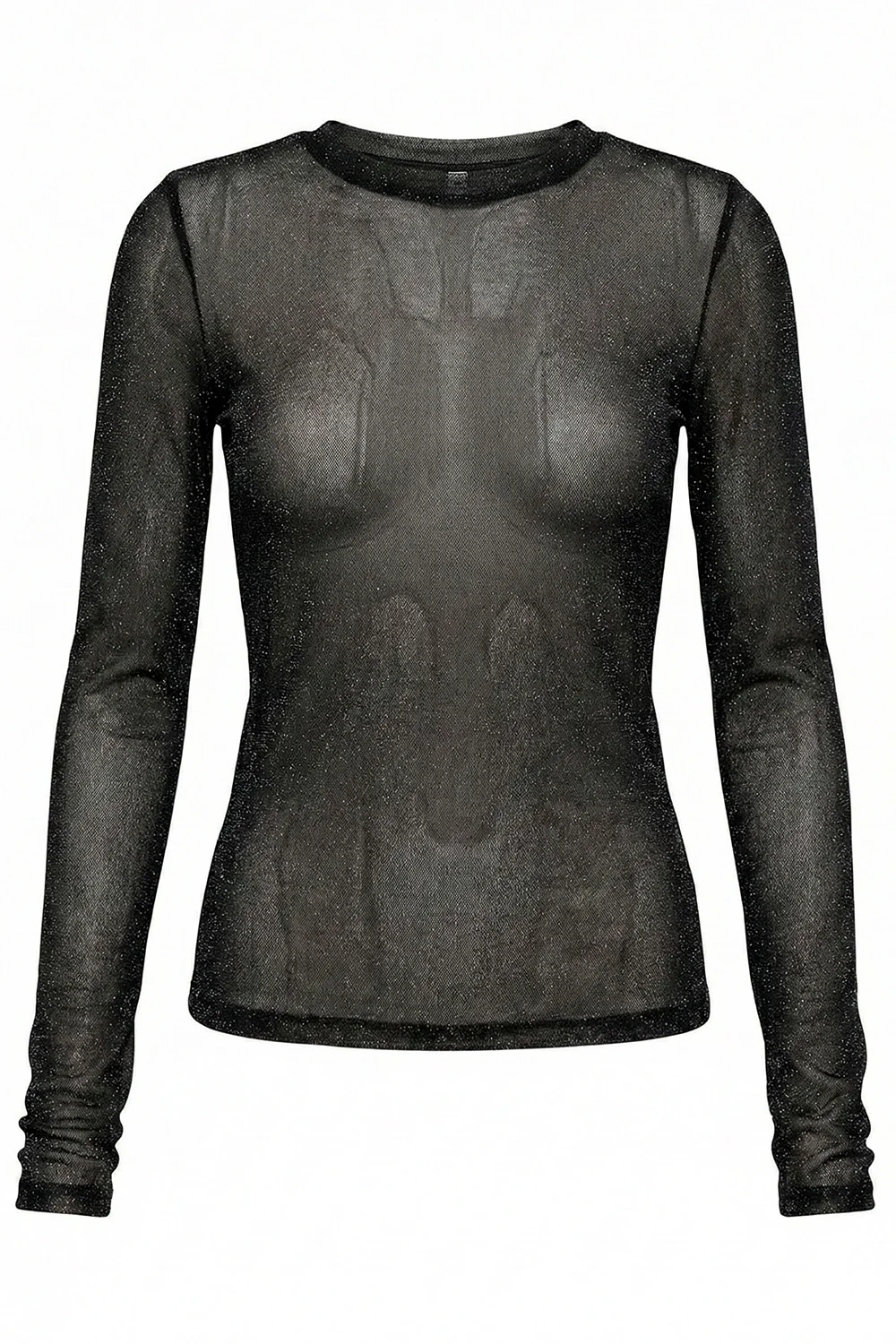 Mesh Blouse Glitter | Black Sparkle