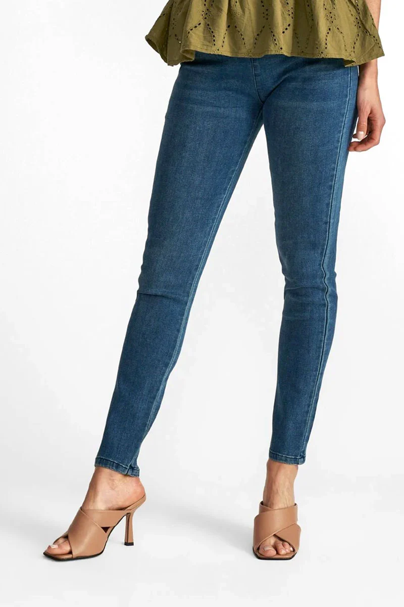Shantal pa denim | Medium blue | Bukser fra Freequent