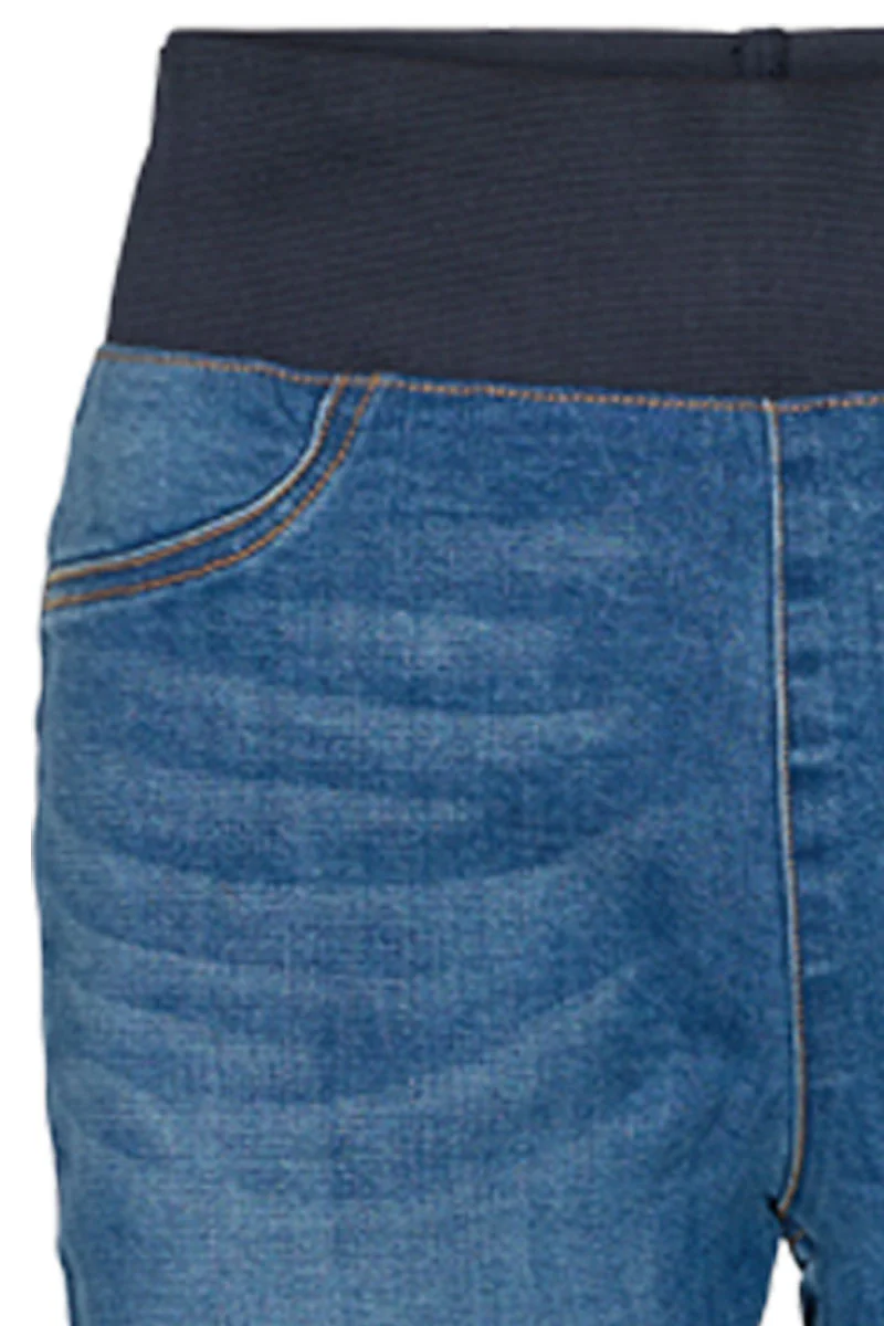 Shantal Pant Ankle Broken | Medium blue | Denim ankel leggings fra Freequent - Image 8